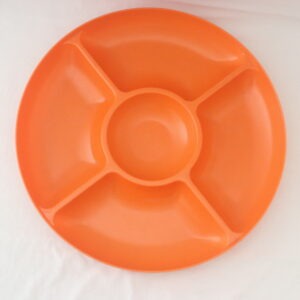 plateau a apéritif orange des années 70